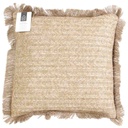 Coussin effet raphia dehoussable 40x40cm M6