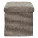 Coffre pouf pliable cotele Scott taupe M4
