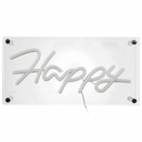 Lampe acrylique effet neon Happy M6