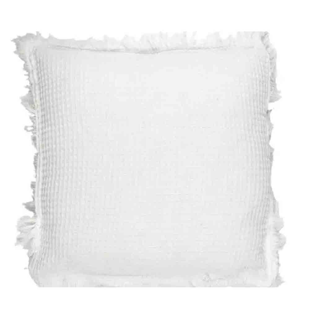 Coussin gauffre Ivoire 40x40cm M6