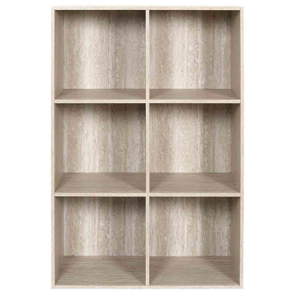 Rangement modulable 6 cases Pietra M1 L67xH98xP32cm