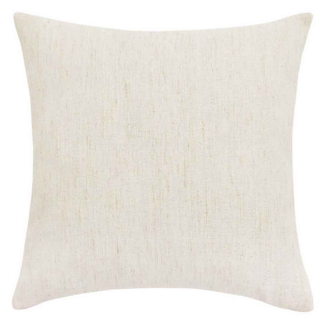 Coussin déhoussable compresse 45x45cm effet lin tisse Nando naturel