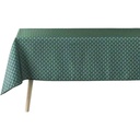 Nappe rectangle 150x240cm polyester imprime Artchic vert