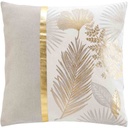 Coussin déhoussable compressée 45x45cm coton/polyester imprimé metal Melisse des places