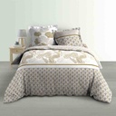 Paraure 3P 240x220cm percale imprimé 78 fils allover Melisse