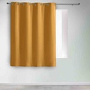 Rideau à œillets 135x180cm occultant uni occult ocre
