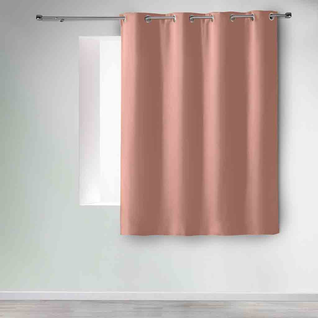 Rideau à oeillets 135x180cm occultant uni occult blush 