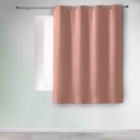 Rideau à oeillets 135x180cm occultant uni occult blush 