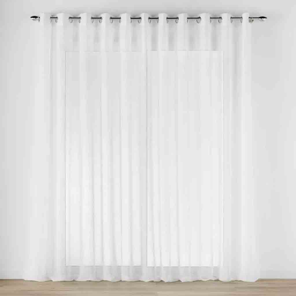 Panneau à oeillets 400x240cm voile tisse Carlin naturel  