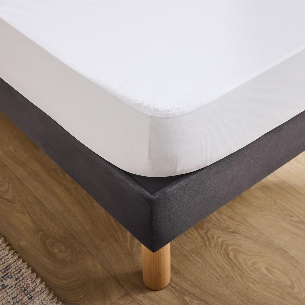 Protège matelas 160x200cm eponge Peva anti-acariens ponny AA 30 blanc