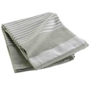 Couvre lit 2P 240x260cm coton/polyester tisse Adele sauge