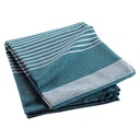 Couvre lit 2P 240x260cm coton/polyester tisse Adele bleu