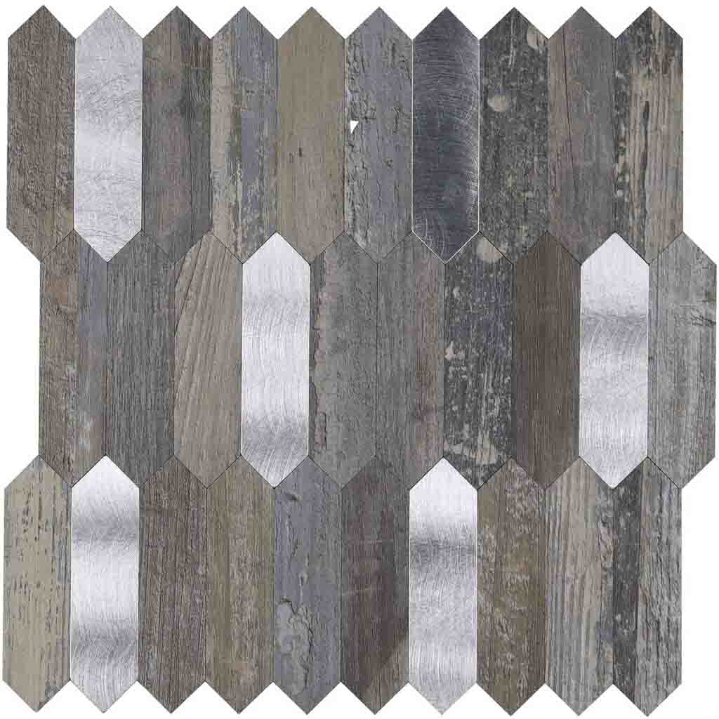 Credence adhésive 4 pièces 25x25cm mural Scale geos