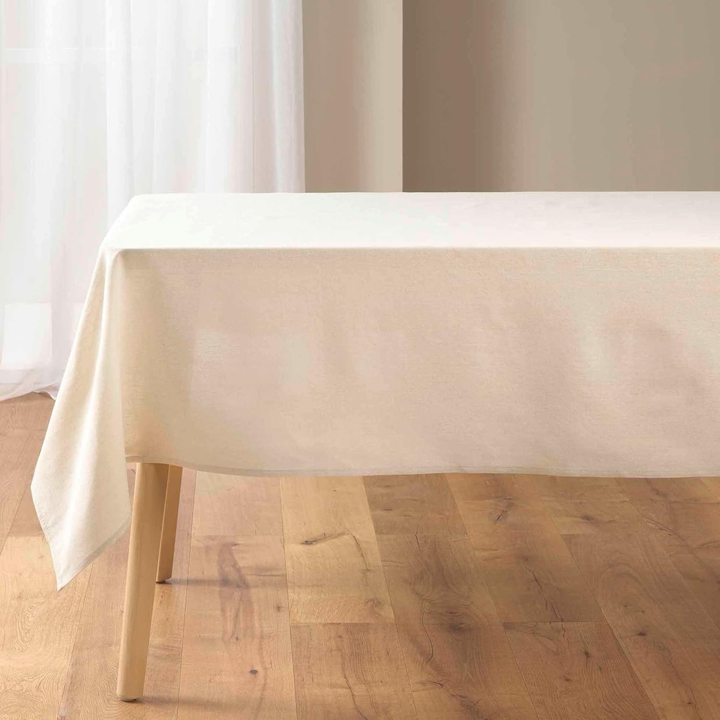 Nappe rectangle 140x240cm polycoton uni Serafine