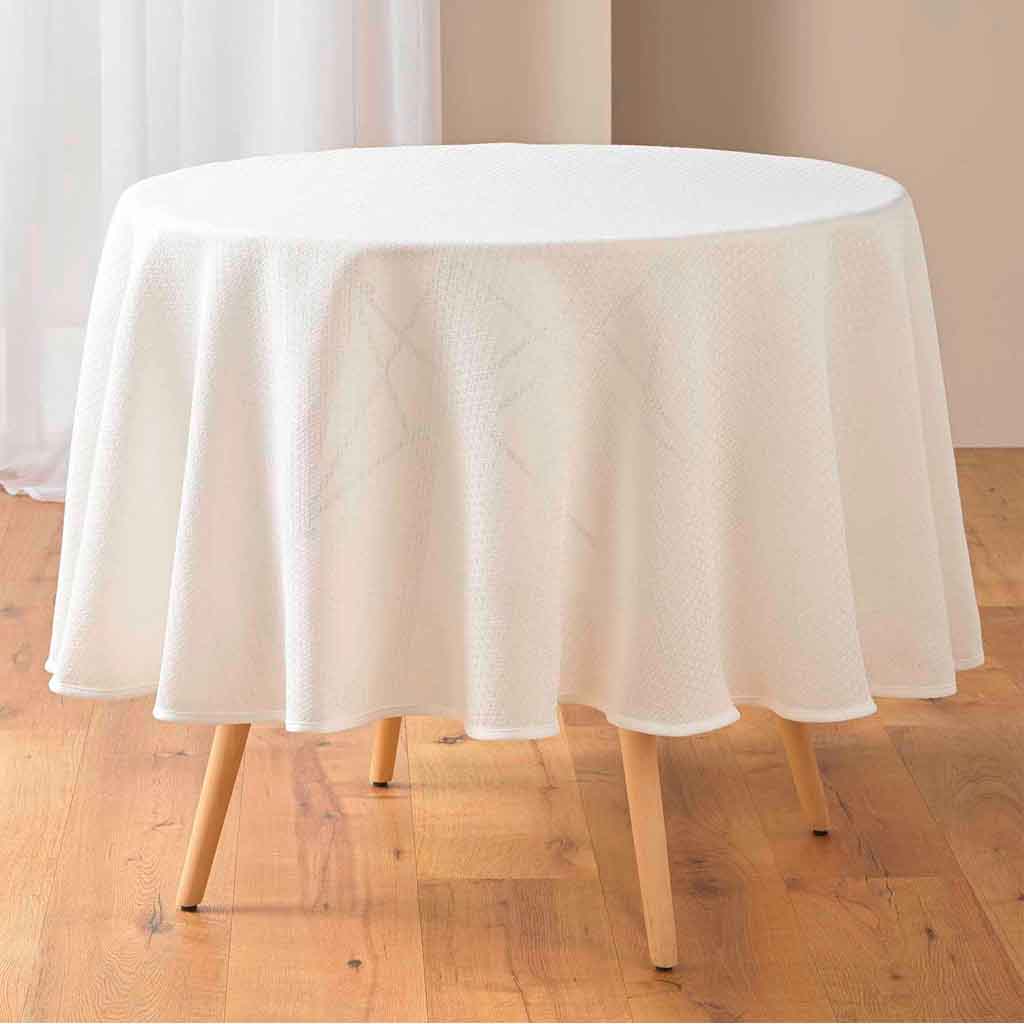 Nappe ronde diam:180cm Jacquard Stella