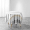 Nappe ronde diam:180cm coton/polyester tisse teint iliade