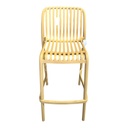 Chaise de comptoir 95*51*52 Jaune