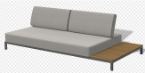 SOFA 3 PLACES GAUCHE 224X110X46 MOORE