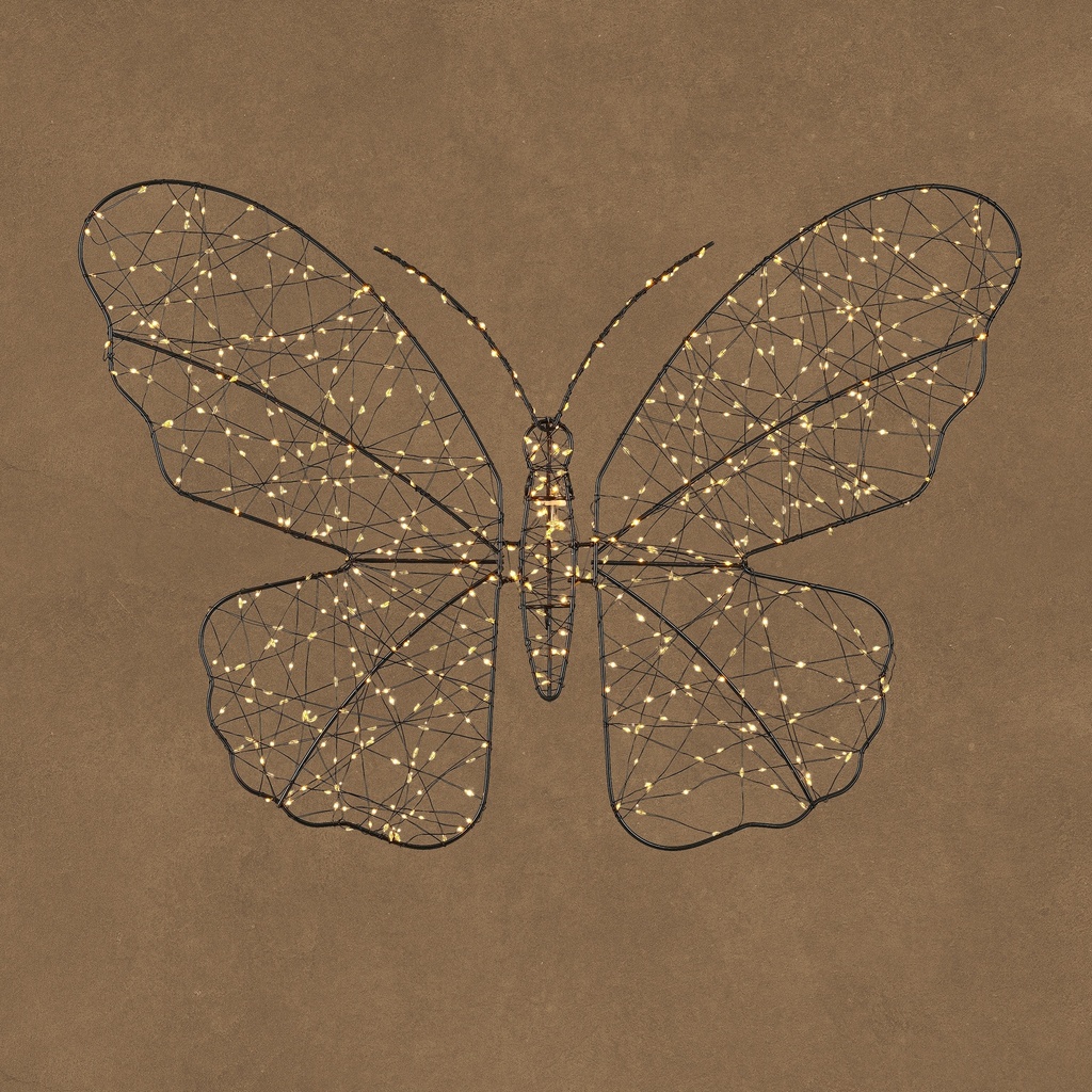 Papillon à suspendre blanc classique noir 400L L40xP3xH28,5cm 