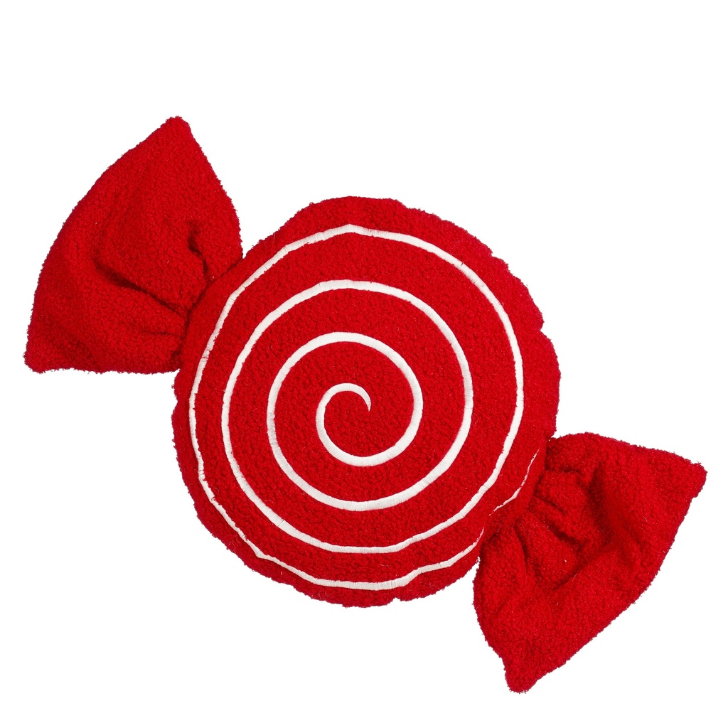 Coussin bonbons rouge L54xP10xH31cm