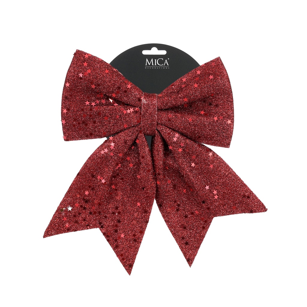 Nœud rouge L24xl20cm