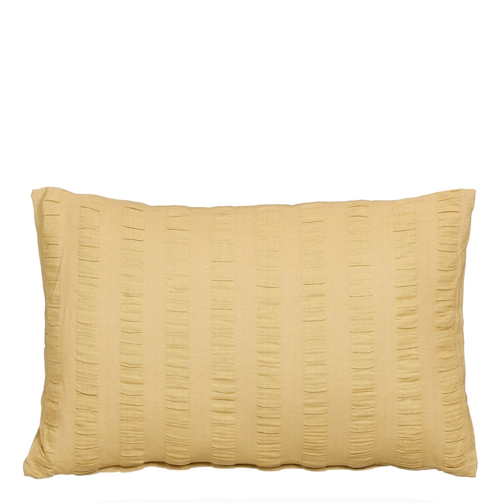 Coussin Webby jaune 55x35x10cm 