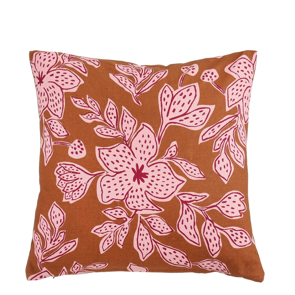 Coussin fleur rose 45x45x10cm  