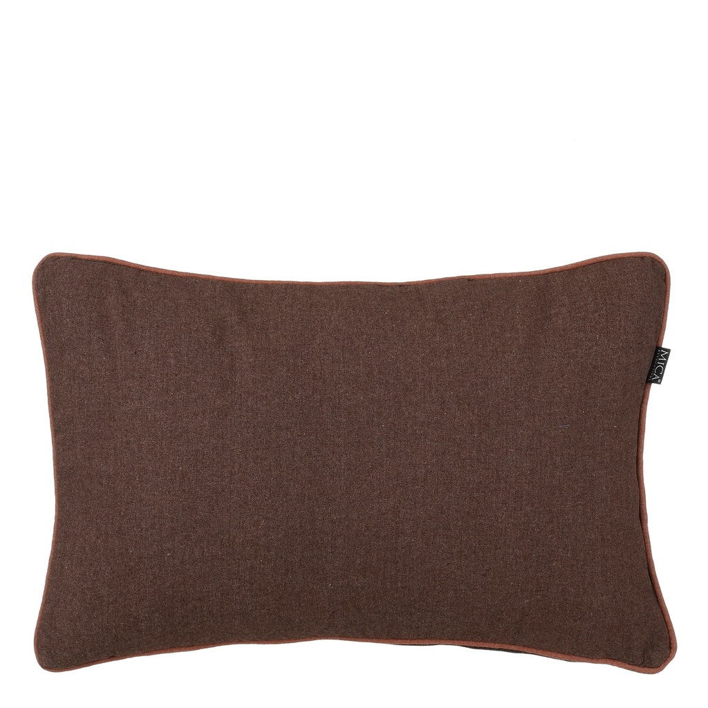 Coussin marron 55x35x10cm  