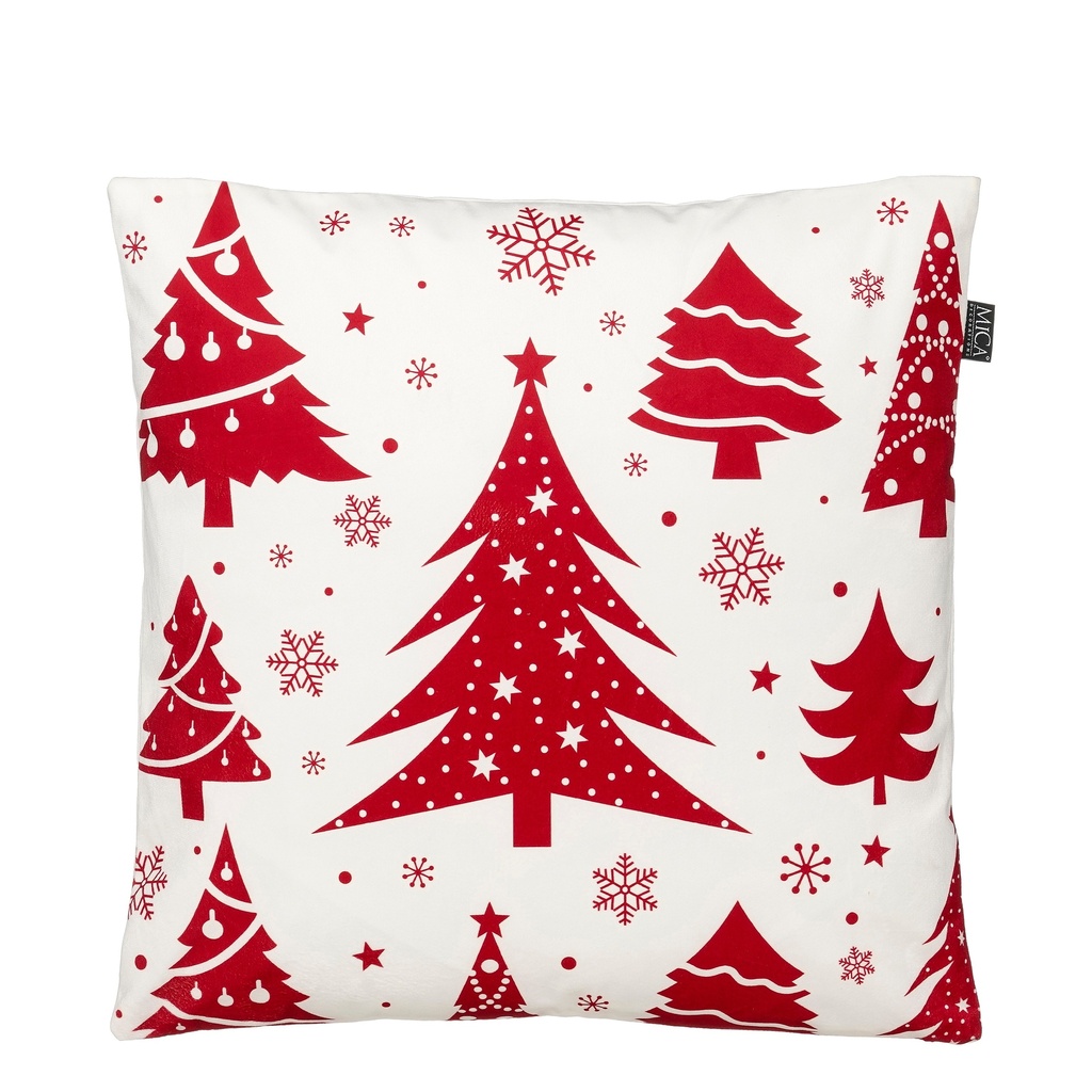 Coussin Sapin de noël  blanc  45x45x16cm    