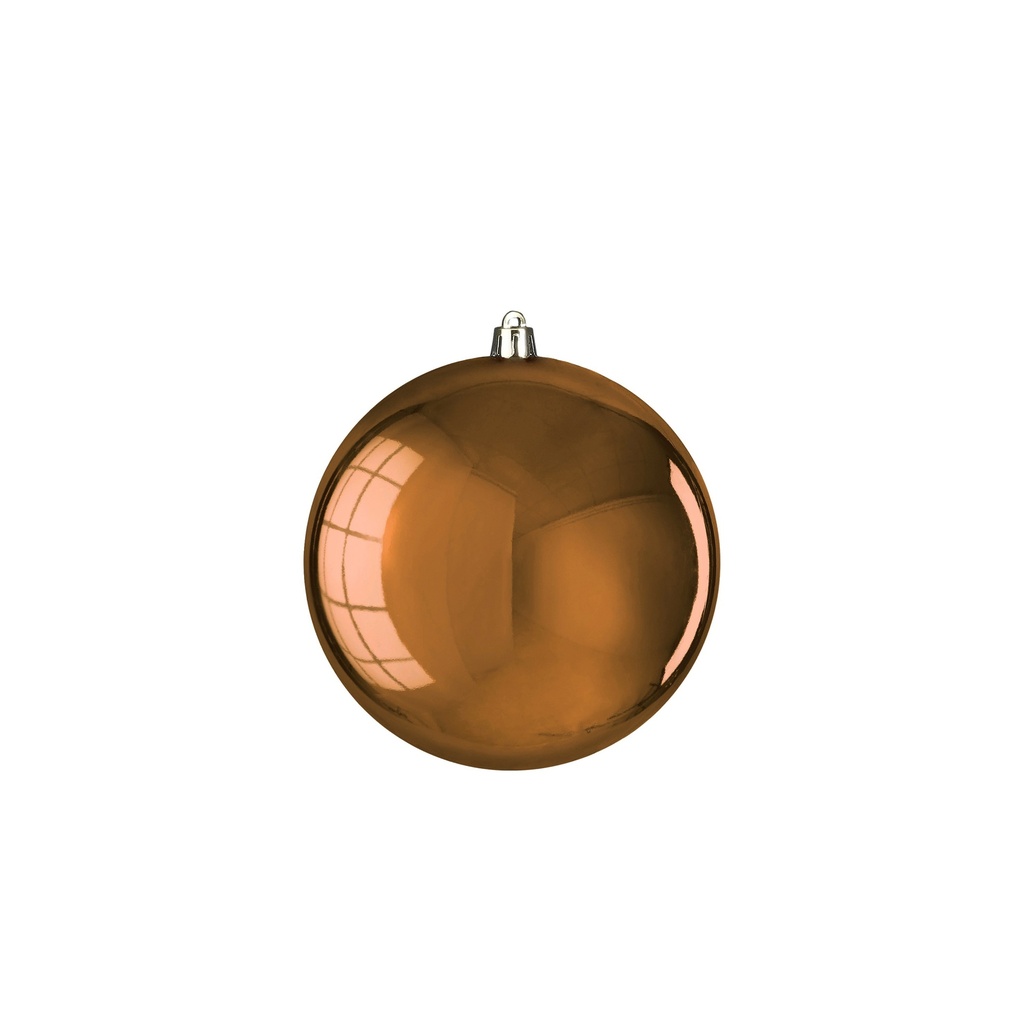 Boule incassable marron brillant diam:12cm  