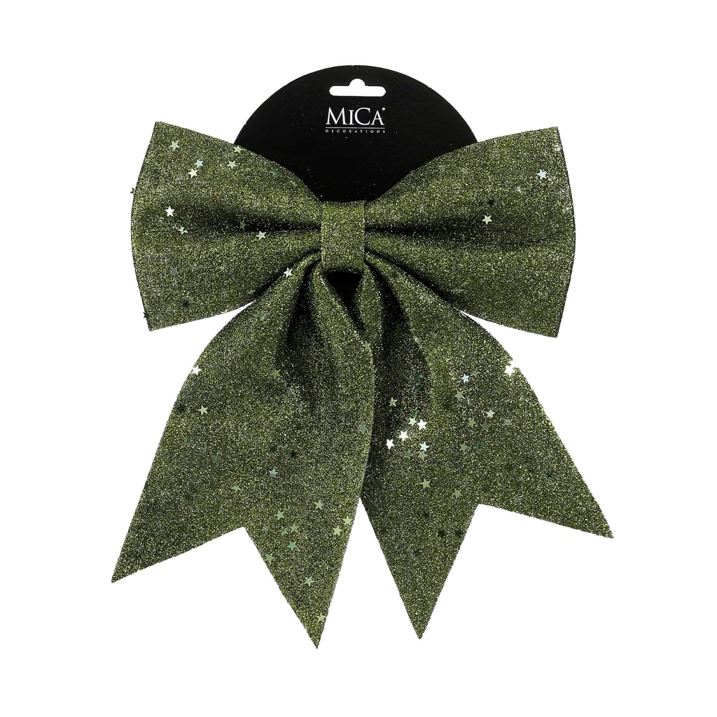 Noeud vert foncé L24cmxH28xP3,5cm