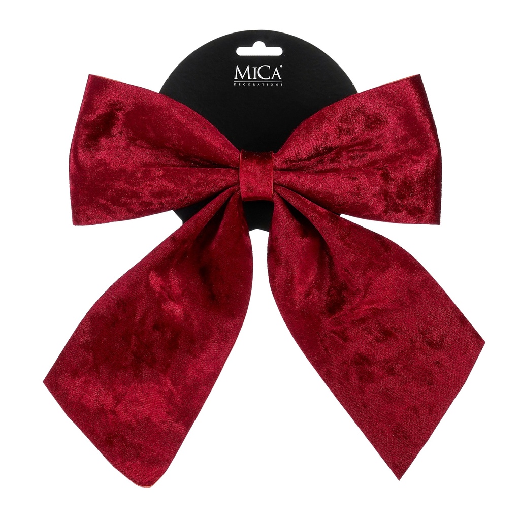 Noeud rouge L24cmxH28xP3,5cm 