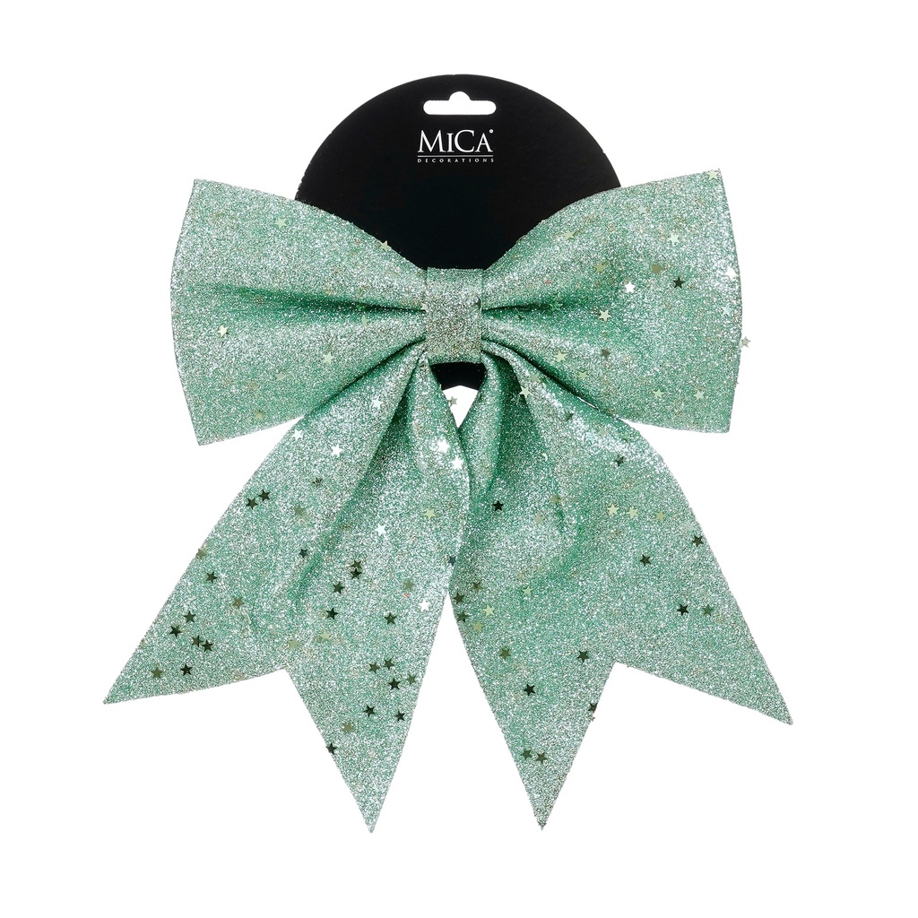Noeud vert clair L24cmxH28xP3,5cm 