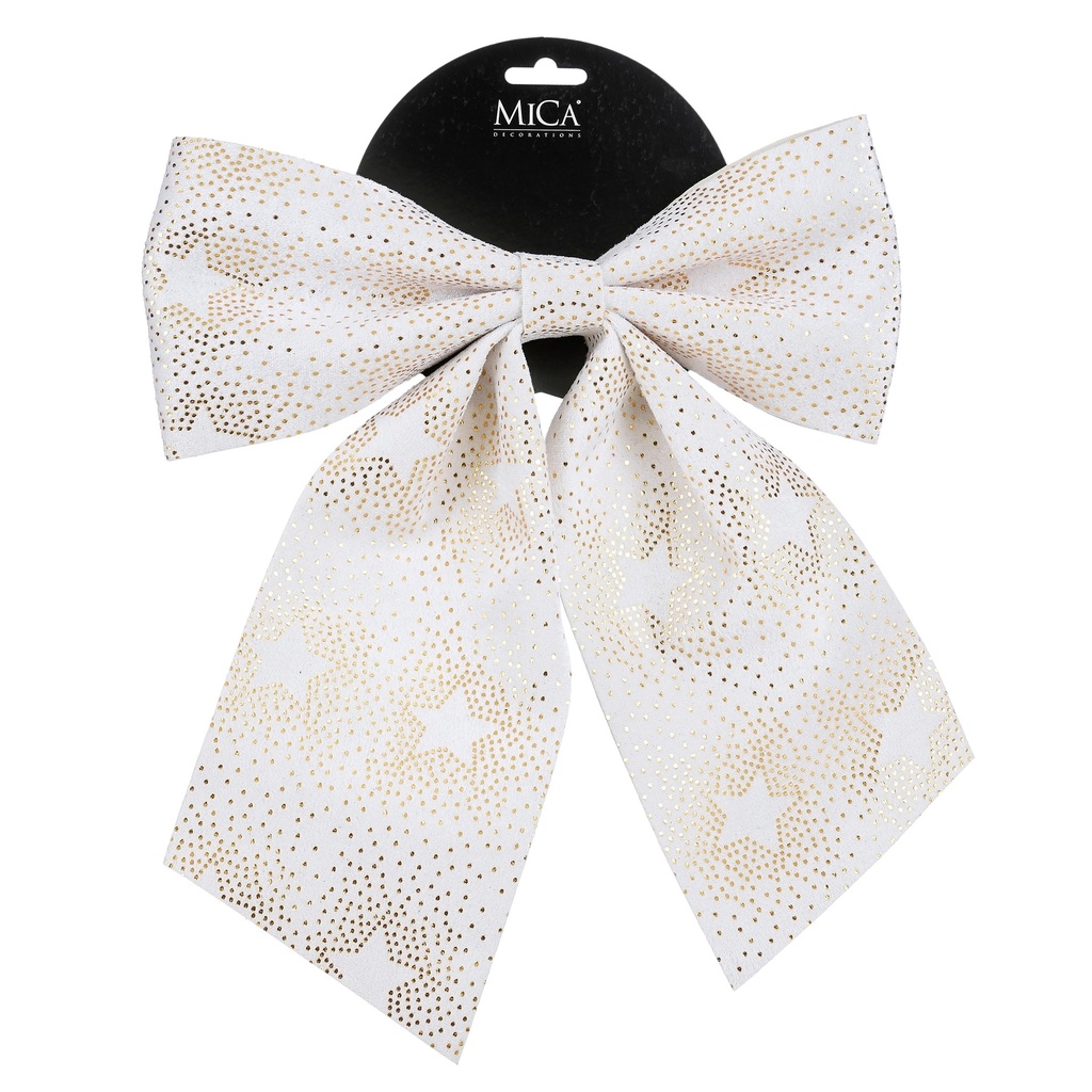 Noeud blanc L24cmxH28xP3,5cm  