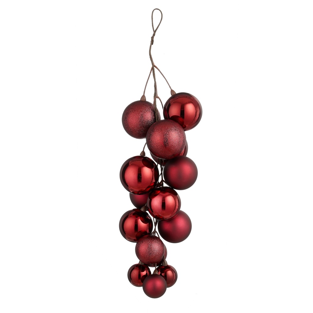 Boule incassable botte rouge foncé L16xP16xH46cm 