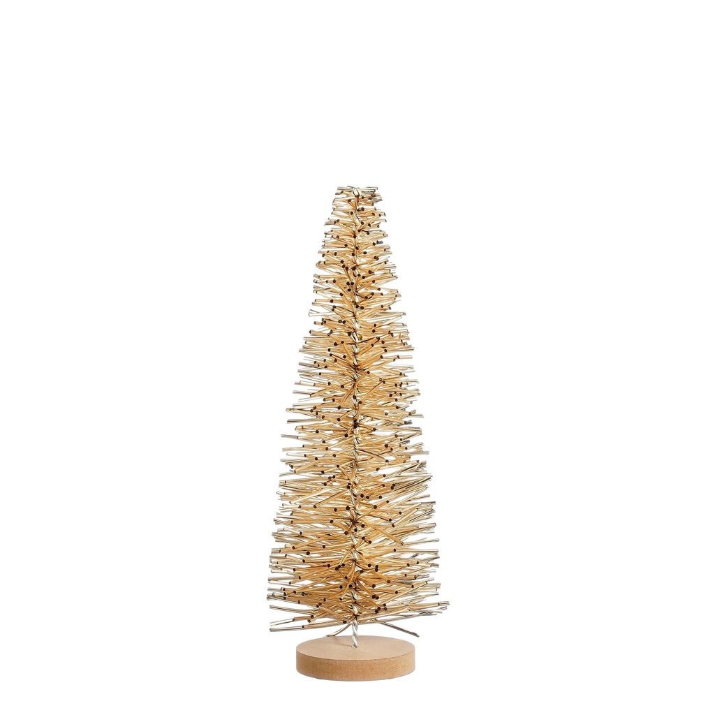 Arbre décoratif champagne 40cm de hauteur et 15cm de diamètre