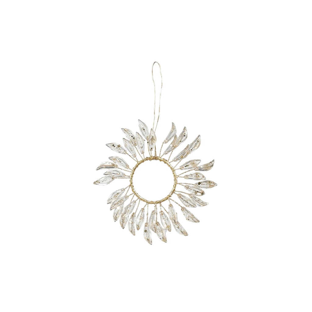 Suspension perle or diam:10cm