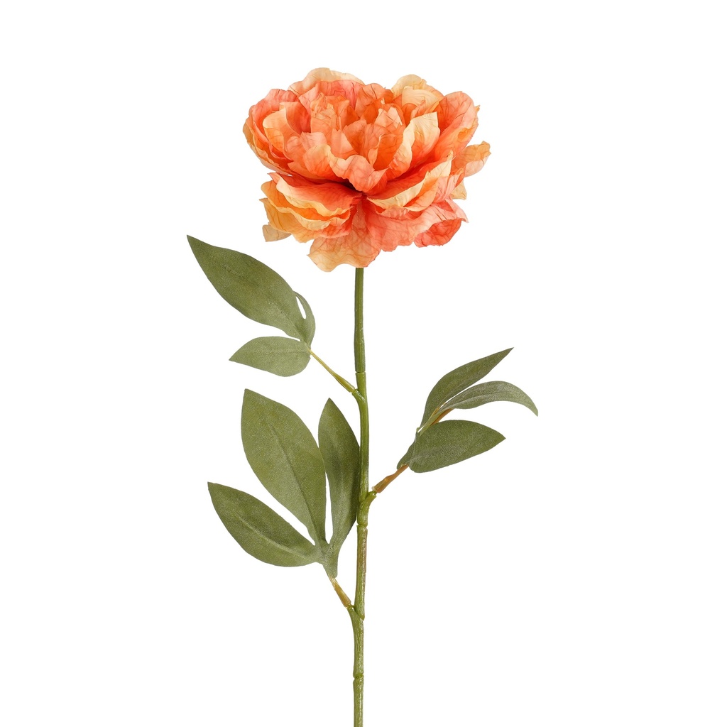 Pivoine orange 59cm de long