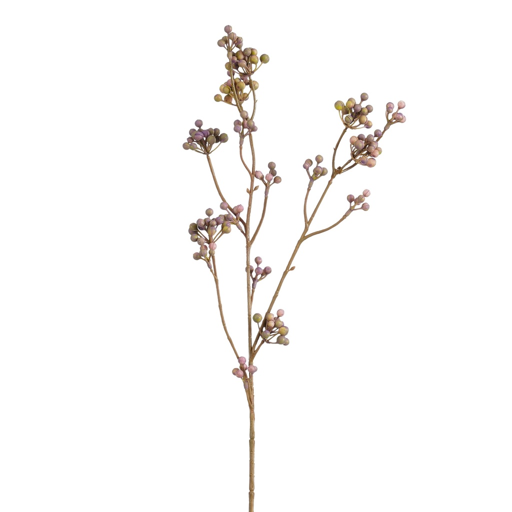 Branche de baies violet 66cm de long