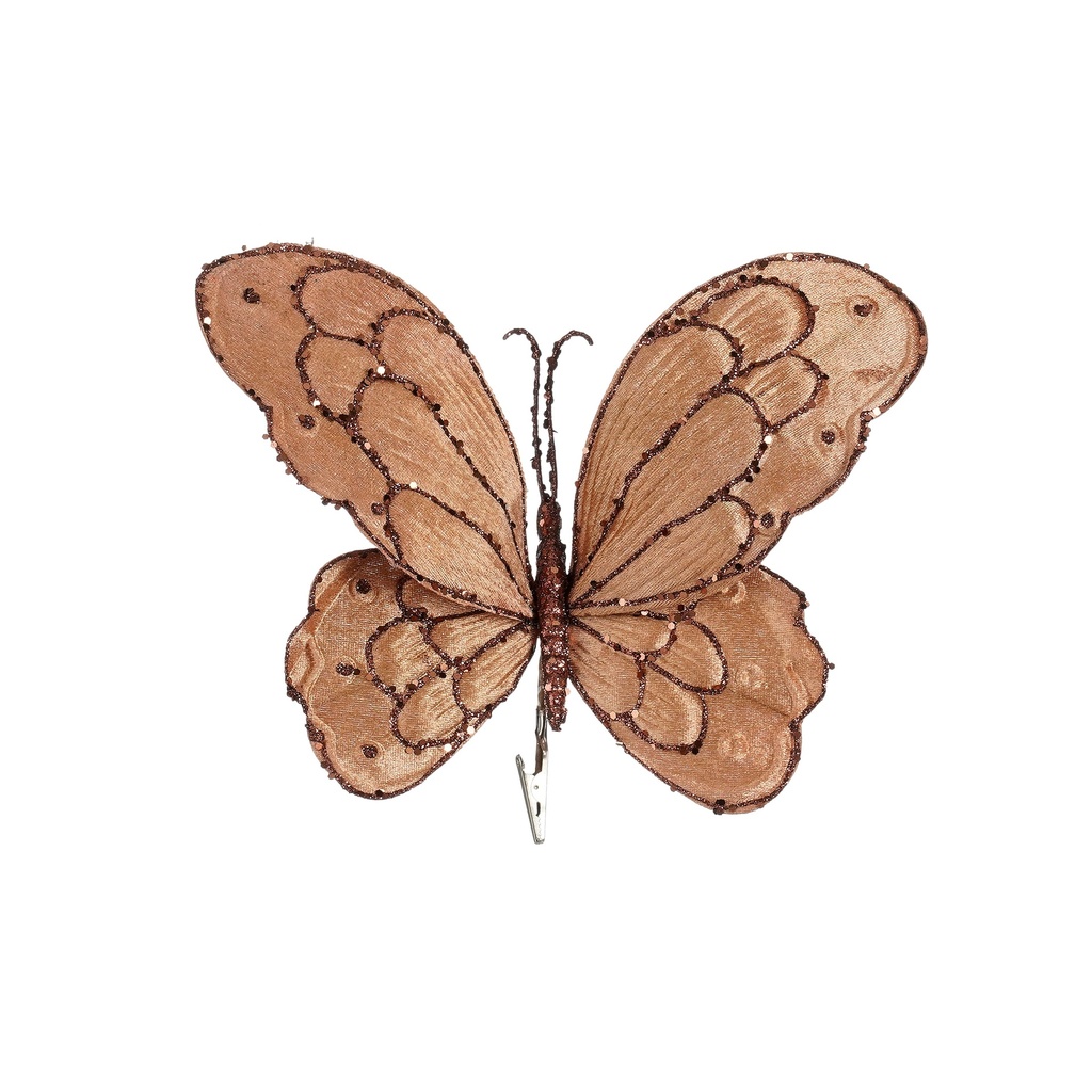 Clip papillon bronze L34xl25xH5cm 
