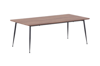 Table basse L120xP60xH45cm plateau noir
