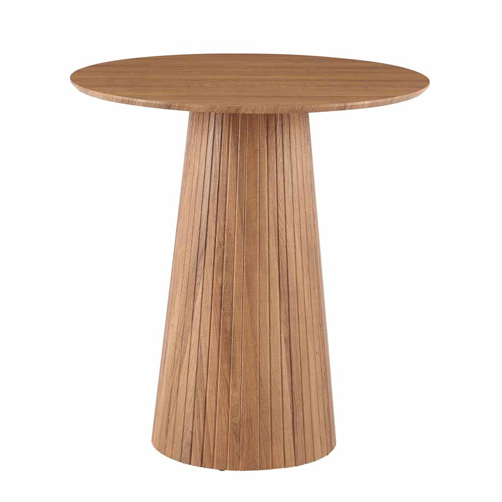 Table de comptoir diamètre 85cm et 90cm de hauteur bois foncé