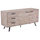 Buffet 3 tiroirs 2 portes H76xL160xP50cm couleur #ONE clair