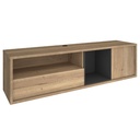 Meuble TV petit cadre chene/ombre H48xL177xP46