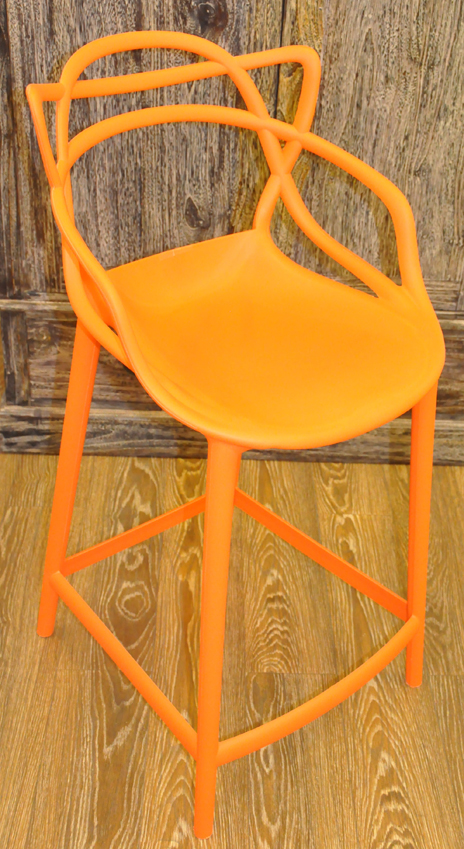 Chaise comptoir h:62cm Orange