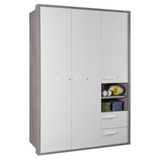 [COM-AR2656K56104] Armoire MIPIACE 3portes 2tiroirs 216,5*200
