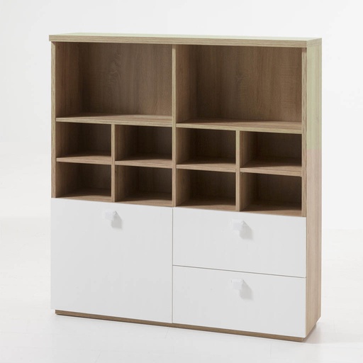 [COM-LB5529K64904] Bibliothèque Globo L120xP35xH130