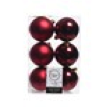 [KAE-022053] Boules brillant mat - mix bordeaux dia: 8 cm 