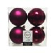[KAE-022280] Boule de noel dia:10cm 4pcs Rose Magnolia