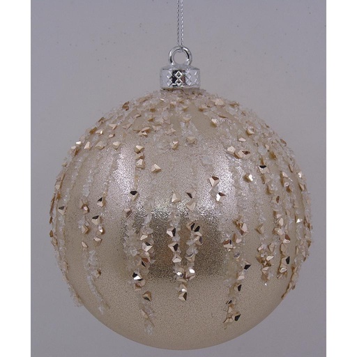 [CT-321] Boule de noel Champagne 8cm 6pcs 
